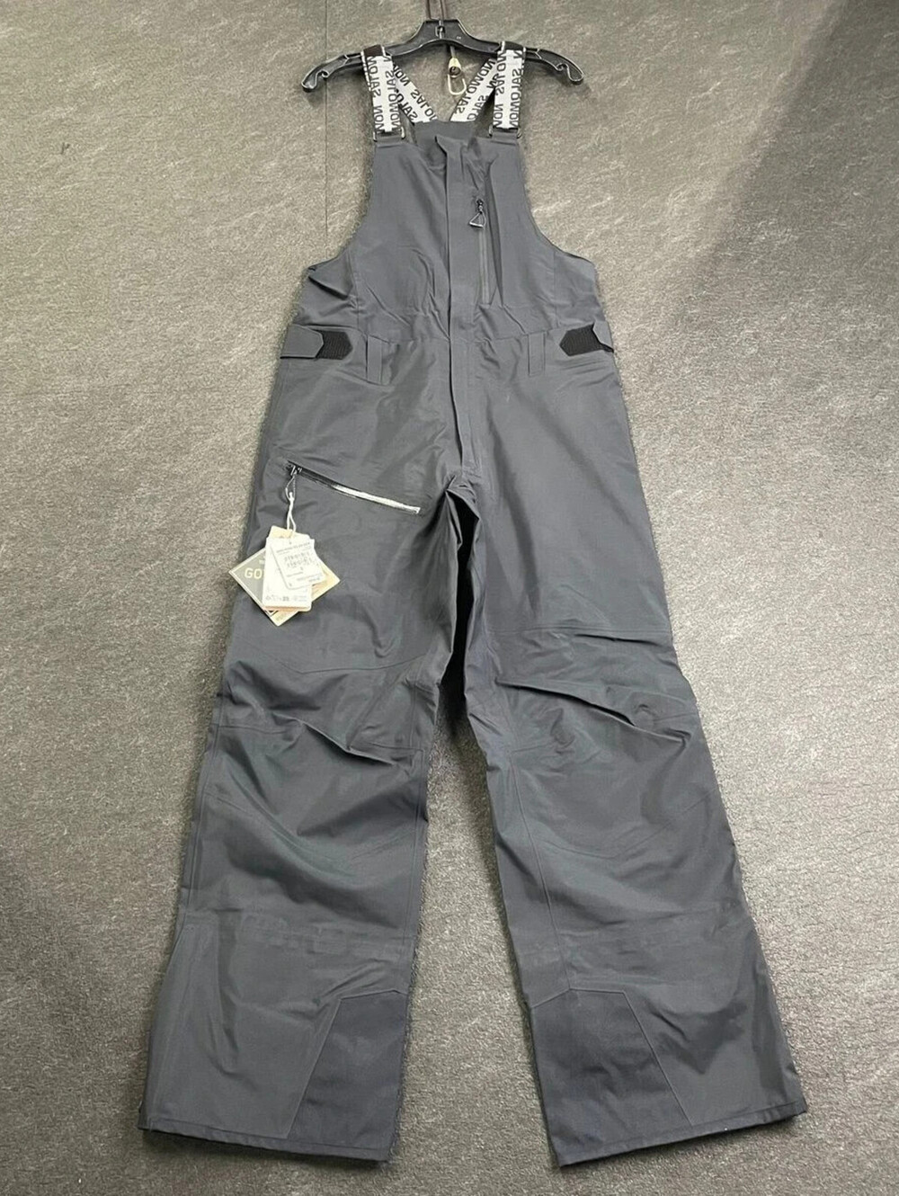 SALOMON Moon Patrol Gore-Tex Evo Bib Pants Men's Size S Deep Black NWT $450